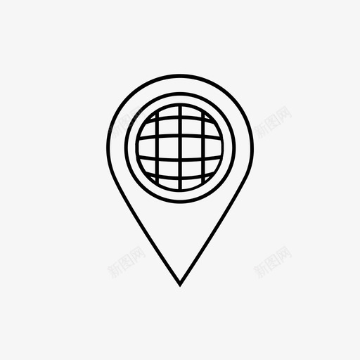 地理定位全球定位gpssvg_新图网 https://ixintu.com 定位 地理 全球定位 精确 数字 数据 可视化