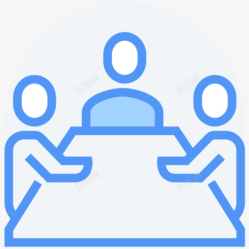 会议开会商讨svg_新图网 https://ixintu.com 会议 开会 商讨 填充 扁平 简约 精美 圆润 商务