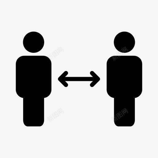 社会距离距离人svg_新图网 https://ixintu.com 距离 社会 离人 保护 安全