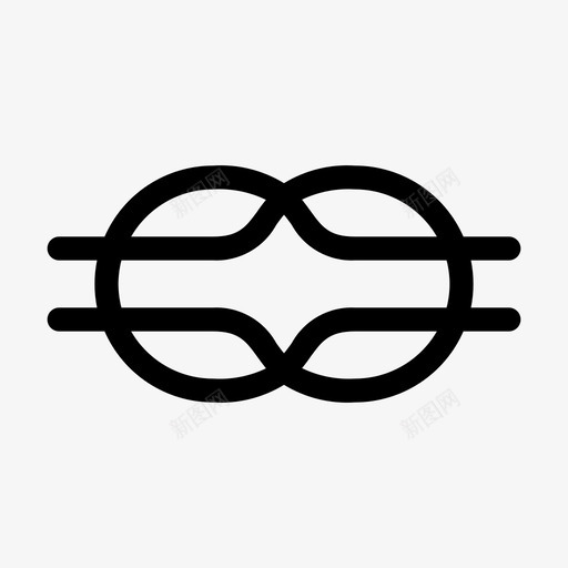 方结绳子童子军svg_新图网 https://ixintu.com 童子军 方结 绳子