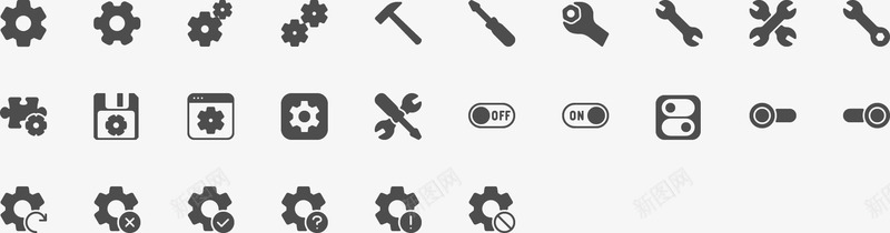 iconSettings设置图标常用小图标png免抠素材_新图网 https://ixintu.com 图标 设置 常用