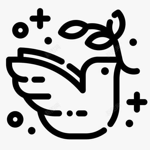 带枝的鸽子方舟基督徒svg_新图网 https://ixintu.com 带枝 鸽子 方舟 基督徒 橄榄枝 宗教 闪耀 复活节