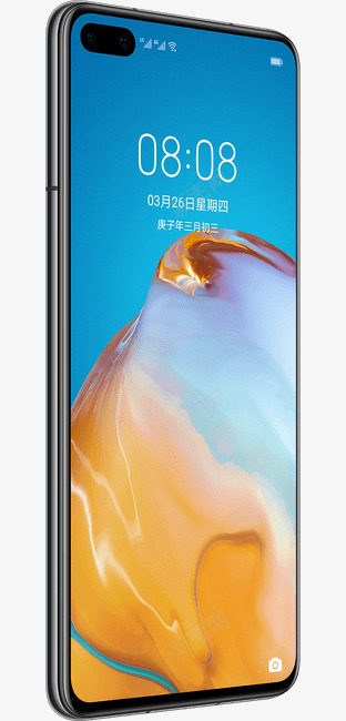 HUAWEIP40亮黑色png免抠素材_新图网 https://ixintu.com 黑色