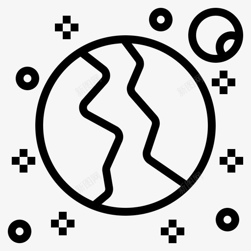 行星通讯深svg_新图网 https://ixintu.com 行星 通讯 发现 幻想 月球 航空航天 轮廓
