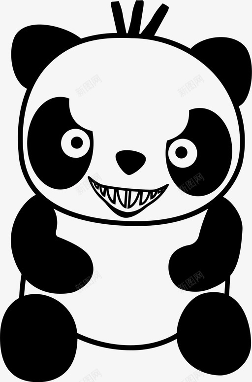 熊猫毛骨悚然搞笑熊猫熊svg_新图网 https://ixintu.com 熊猫 毛骨悚然 搞笑 熊猫熊 猫熊