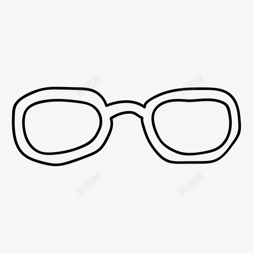 眼镜镜框墨镜svg_新图网 https://ixintu.com 眼镜 镜框 墨镜 视线