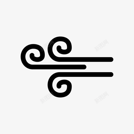 风元素波svg_新图网 https://ixintu.com 风风 元素