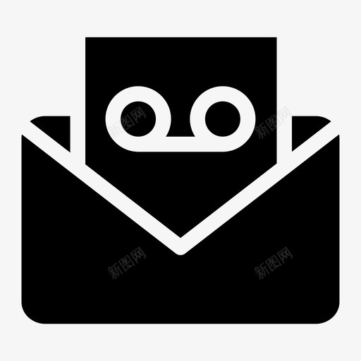 语音邮件联系人图示符svg_新图网 https://ixintu.com 语音邮件 联系人 图示