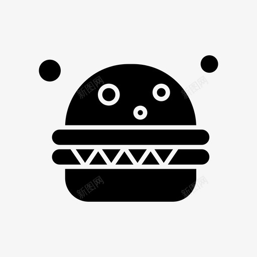 汉堡包食品美国svg_新图网 https://ixintu.com 汉堡包 美国 食品 铭文