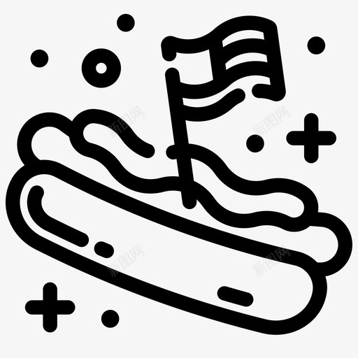 热狗七月四日独立日svg_新图网 https://ixintu.com 美国 热狗 独立日 七月 四日 国旗