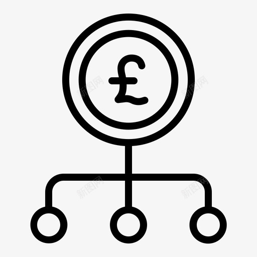 英镑硬币流通svg_新图网 https://ixintu.com 英镑 硬币 流通 链接 管理 货币