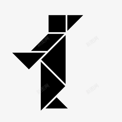 企鹅七巧板南极洲鸟svg_新图网 https://ixintu.com 企鹅 七巧板 南极洲