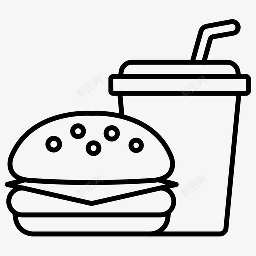 快餐汉堡汉堡王svg_新图网 https://ixintu.com 快餐 汉堡 麦当劳 假日