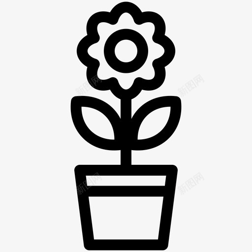 花生长自然svg_新图网 https://ixintu.com 花生 生长 自然 植物 花盆