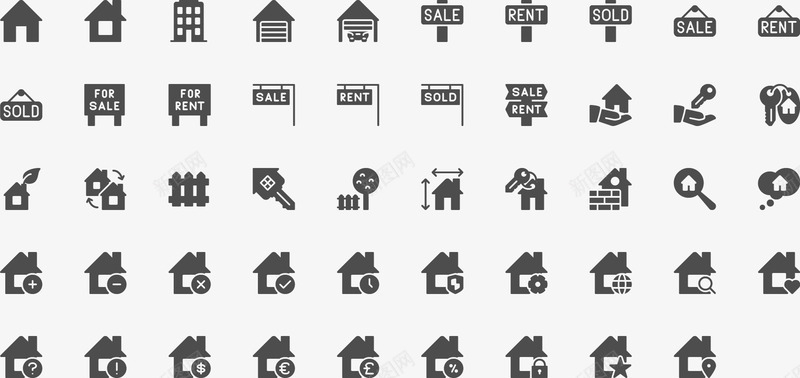 iconRealEstate常用小图标png免抠素材_新图网 https://ixintu.com 常用 图标
