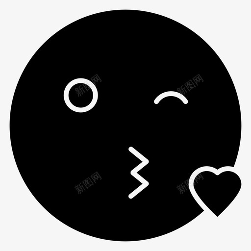 吻笑脸吻表情符号吻符号svg_新图网 https://ixintu.com 笑脸 符号 表情 派对 雕文