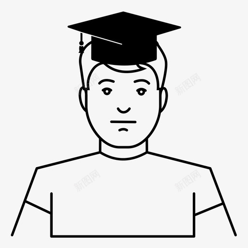 男毕业生校友学士svg_新图网 https://ixintu.com 毕业生 校友 学士 硕士 学校 学生 基础