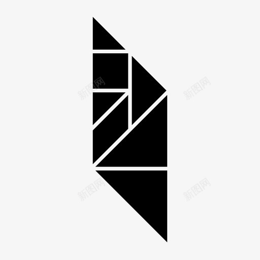 平行四边形七巧板多边形形状svg_新图网 https://ixintu.com 平行四边形 七巧板 多边形 形状