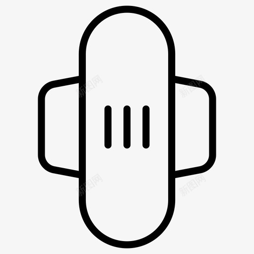 卫生垫月经经期svg_新图网 https://ixintu.com 卫生 月经 经期