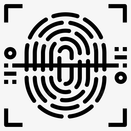 指纹扫描生物识别检测svg_新图网 https://ixintu.com 指纹 扫描 生物识别 检测 检测机 机器 轮廓