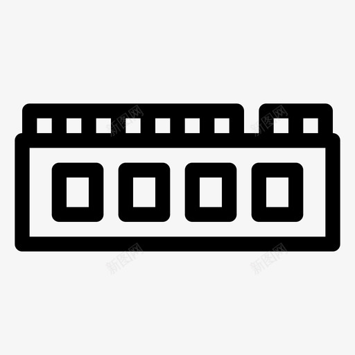 ram硬件随机存取存储器svg_新图网 https://ixintu.com 硬件 随机 存取 存储器 电子产品