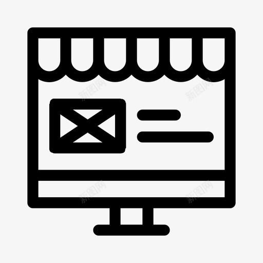 网上商店商业电子商务svg_新图网 https://ixintu.com 网上商店 商业 电子商务