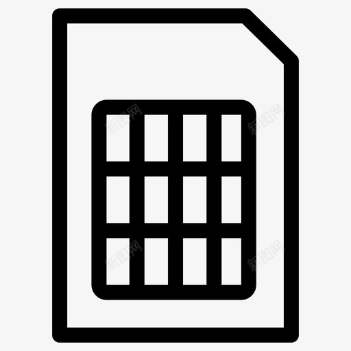 sim卡计算机设备数据svg_新图网 https://ixintu.com 计算机 设备 数据 互联网