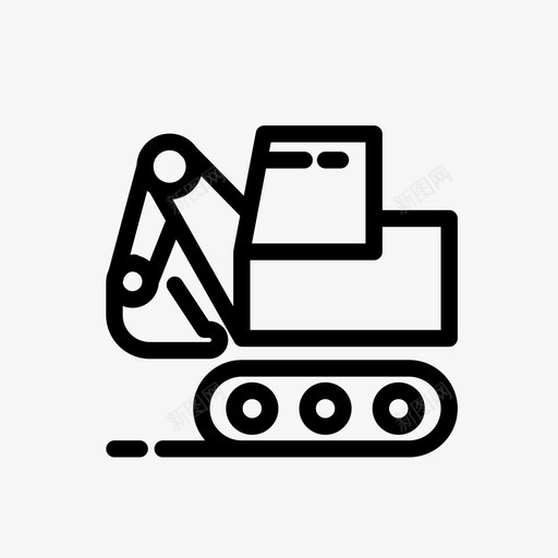推土机建筑施工svg_新图网 https://ixintu.com 推土机 建筑施工 设备 家用 工具
