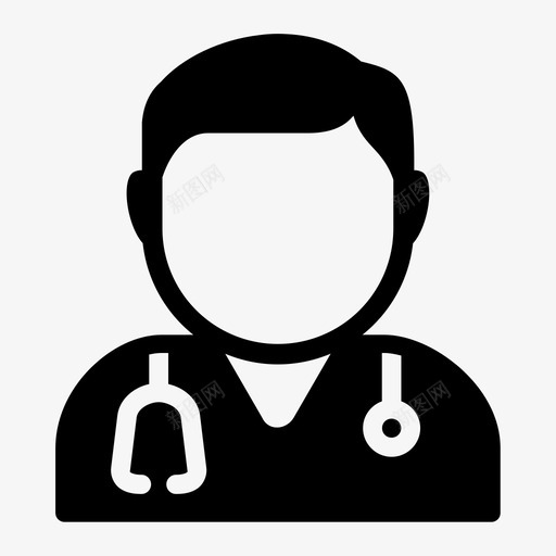 医生化身男人svg_新图网 https://ixintu.com 医生 化身 男人 医疗 职业