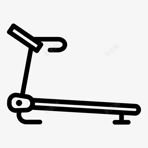 跑步机设备健身svg_新图网 https://ixintu.com 跑步机 设备 健身 健身房 慢跑 训练