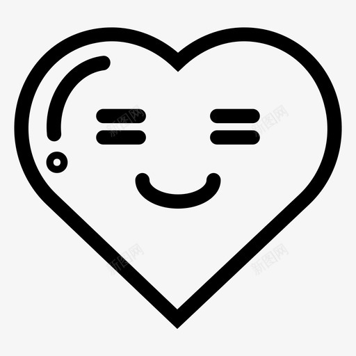 心表情符号爱情和浪漫svg_新图网 https://ixintu.com 表情 符号 爱情 浪漫 害羞 微笑