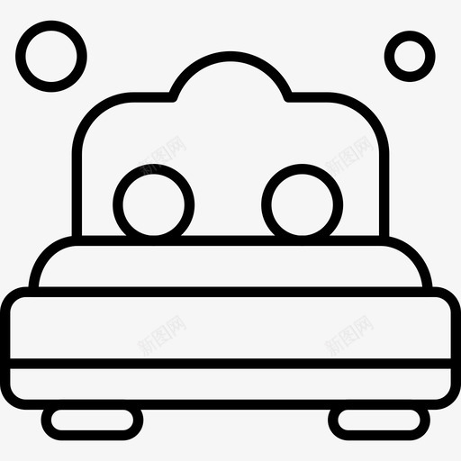 床卧室家具svg_新图网 https://ixintu.com 卧室 家具家 生活家 生活