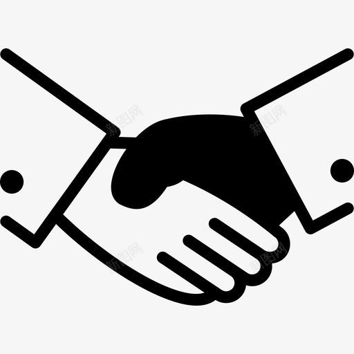 握手商务手势svg_新图网 https://ixintu.com 握手 商务 手势