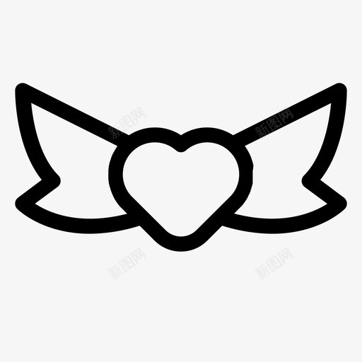 丝带礼物心svg_新图网 https://ixintu.com 浪漫 丝带 礼物 心爱 甜蜜