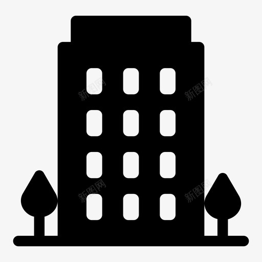 建筑商业和金融城市svg_新图网 https://ixintu.com 城市 建筑 建筑商 商业 金融 天际