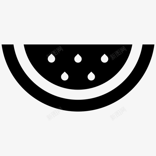 西瓜片水果健康svg_新图网 https://ixintu.com 西瓜 瓜片 水果 健康 夏季