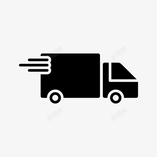 送货快递电子商务svg_新图网 https://ixintu.com 送货 快递 电子商务 包裹 商店 卡车