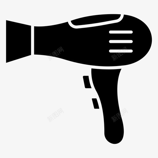 吹风机美容和时尚svg_新图网 https://ixintu.com 吹风机 美容 时尚