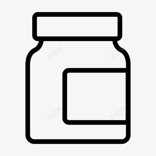蛋黄酱罐果酱蛋黄酱svg_新图网 https://ixintu.com 黄酱 蛋黄 罐蛋 果酱 泡菜 食品