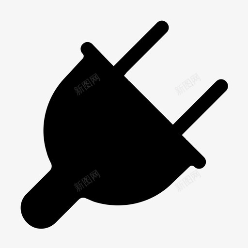 家电插头svg_新图网 https://ixintu.com 家电 插头