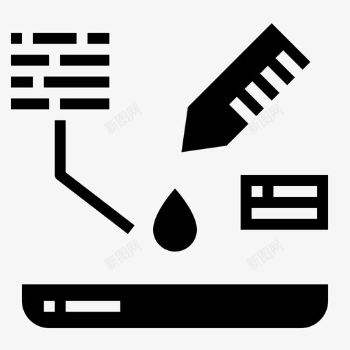 测试过敏血液svg_新图网 https://ixintu.com 过敏 测试 血液 健康 生病 固体