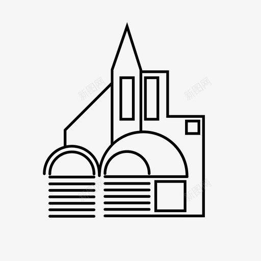 房屋建筑不动产svg_新图网 https://ixintu.com 房屋建筑 不动产 住宅 财产