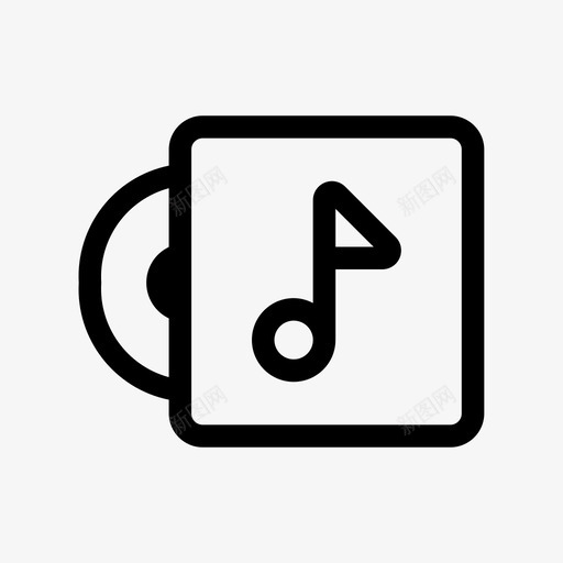 音乐盘cd光碟svg_新图网 https://ixintu.com 音乐 光碟