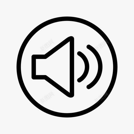 音量增大音频按钮svg_新图网 https://ixintu.com 音量 增大 音频 按钮 全音 更多