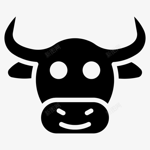 牛金牛动物雕文svg_新图网 https://ixintu.com 牛牛 金牛 动物 雕文