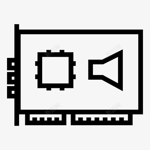 声卡音频电脑svg_新图网 https://ixintu.com 声卡 电脑硬件 音频 音乐 插座