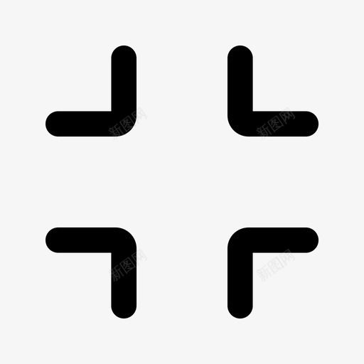 icon取消全屏svg_新图网 https://ixintu.com 取消 全屏