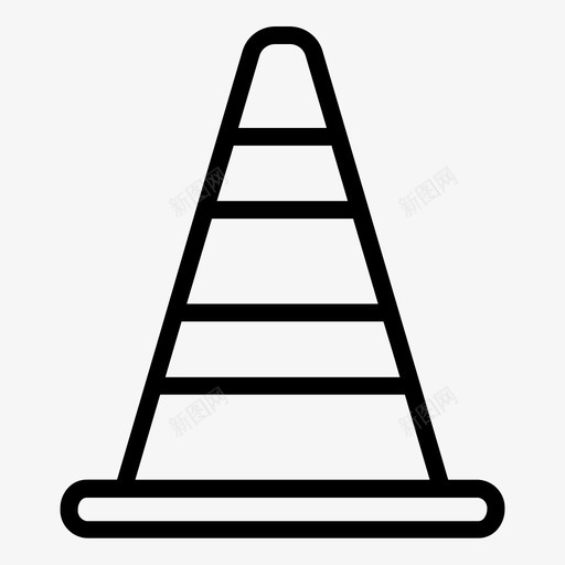 交通锥堵塞封闭svg_新图网 https://ixintu.com 交通 堵塞 封闭 道路 安全 警告 施工 工具