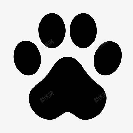 狗动物爪子svg_新图网 https://ixintu.com 爪子 动物 小狗