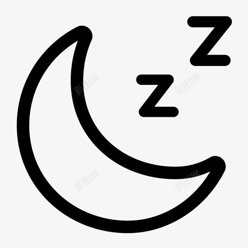 屏显睡眠svg_新图网 https://ixintu.com 屏显 睡眠